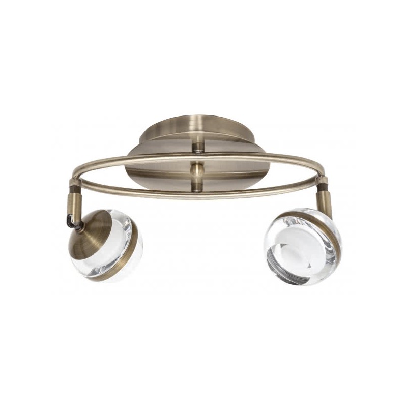 Plafón Maratea cuero 2 x LED 5W 4000K Fabrilamp